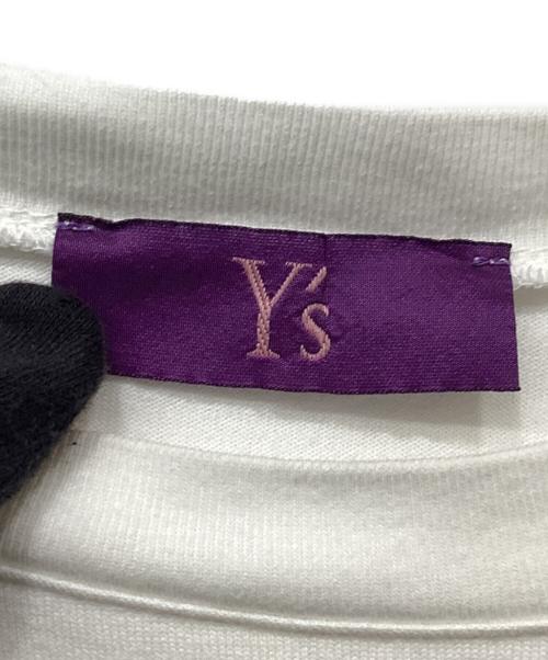 Y's（ワイズ）Y's (ワイズ) バックロゴフレンチスリーブカットソー ホワイト サイズ:2の古着・服飾アイテム