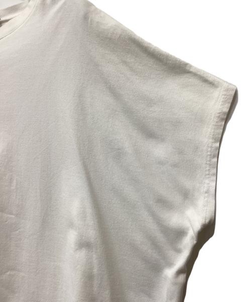 Y's（ワイズ）Y's (ワイズ) バックロゴフレンチスリーブカットソー ホワイト サイズ:2の古着・服飾アイテム