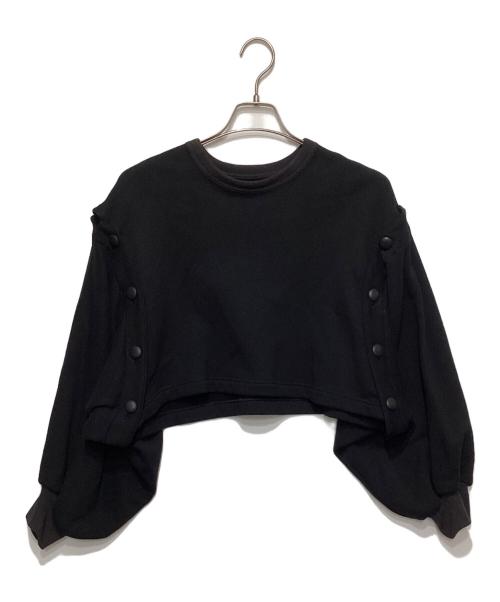 Y's（ワイズ）Y's (ワイズ) ショート丈スウェット ブラック サイズ:2の古着・服飾アイテム
