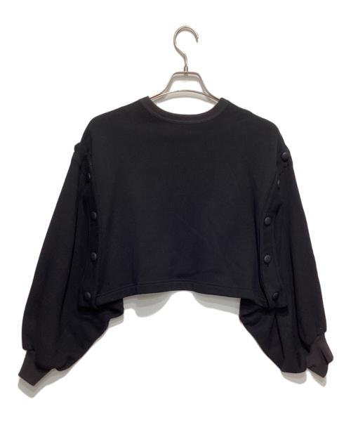 Y's（ワイズ）Y's (ワイズ) ショート丈スウェット ブラック サイズ:2の古着・服飾アイテム