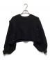 Y's（ワイズ）の古着「ショート丈スウェット」｜ブラック