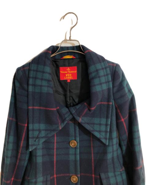 Vivienne Westwood RED LABEL（ヴィヴィアンウエストウッドレッドレーベル）Vivienne Westwood RED LABEL (ヴィヴィアンウエストウッドレッドレーベル) 魔女コート グリーン サイズ:2の古着・服飾アイテム