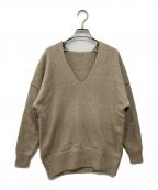 MUSEミューズ）の古着「Liry Linen V プルオーバー」｜ベージュ