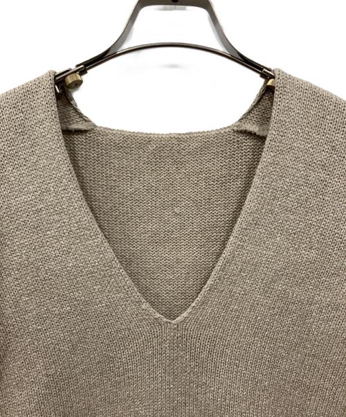 MUSE（ミューズ）MUSE (ミューズ) Liry Linen V プルオーバー ベージュ サイズ:Freeの古着・服飾アイテム