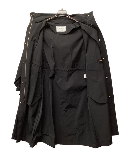 NOLLEY'S（ノーリーズ）NOLLEY'S (ノーリーズ) フーテッド2WAYコート ブラック サイズ:36 未使用品の古着・服飾アイテム