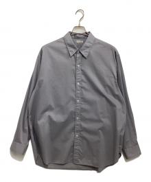 STEVEN ALAN（スティーブンアラン）の古着「80 コンパクトヤーン ツイル レギュラーカラー シャツ」｜ブルー