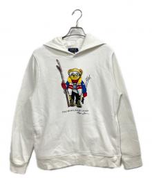 POLO RALPH LAUREN（ポロ・ラルフローレン）の古着「ポロベア プルオーバーパーカー」｜ホワイト