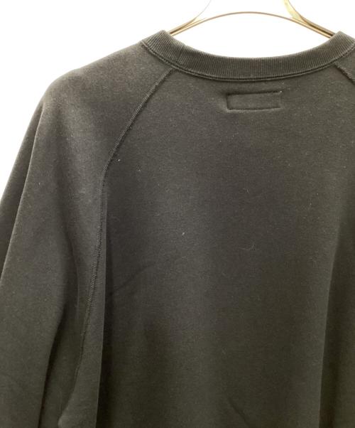 Graphpaper（グラフペーパー）Graphpaper (グラフペーパー) LOOPWHEELER for Graphpaper Raglan Sweat ブラック サイズ:2の古着・服飾アイテム