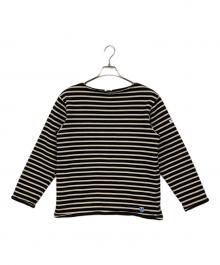 ORCIVAL×BEAMS（オーシバル×ビームス）の古着「フリースライニングバスクシャツ」｜ブラック×ベージュ