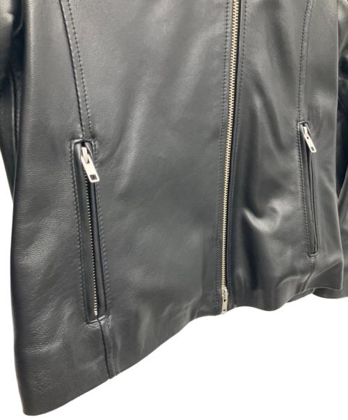 ROSSO（ロッソ）ROSSO (ロッソ) ノーカラーライダースジャケット ブラック サイズ:SIZE FREEの古着・服飾アイテム