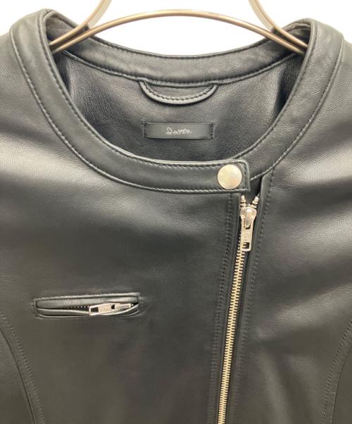 ROSSO（ロッソ）ROSSO (ロッソ) ノーカラーライダースジャケット ブラック サイズ:SIZE FREEの古着・服飾アイテム