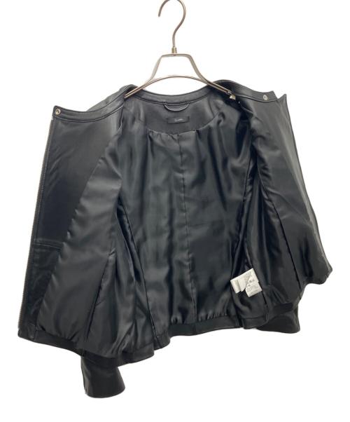 ROSSO（ロッソ）ROSSO (ロッソ) ノーカラーライダースジャケット ブラック サイズ:SIZE FREEの古着・服飾アイテム