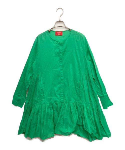 merlette（マーレット）merlette (マーレット) Ron Herman (ロンハーマン) 別注ティアードドレス グリーン サイズ:Sの古着・服飾アイテム