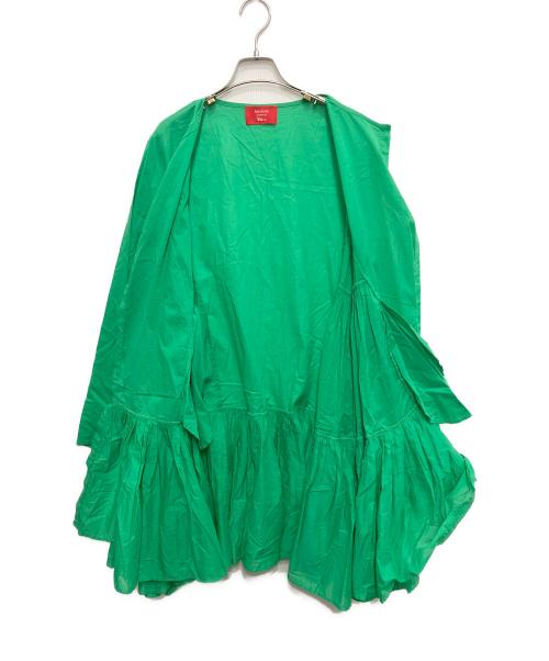 merlette（マーレット）merlette (マーレット) Ron Herman (ロンハーマン) 別注ティアードドレス グリーン サイズ:Sの古着・服飾アイテム