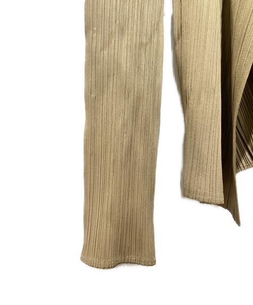 PLEATS PLEASE（プリーツプリーズ）PLEATS PLEASE (プリーツプリーズ) プリーツカーディガン ベージュ サイズ:3の古着・服飾アイテム