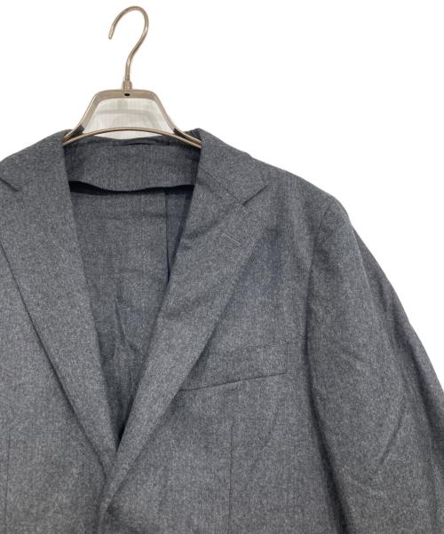 TOMORROW LAND（トゥモローランド）TOMORROW LAND (トゥモローランド) Super120'sウールフランネル シングルブレステッド2Bジャケット グレー サイズ:44の古着・服飾アイテム