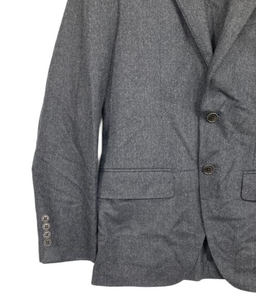 TOMORROW LAND（トゥモローランド）TOMORROW LAND (トゥモローランド) Super120'sウールフランネル シングルブレステッド2Bジャケット グレー サイズ:44の古着・服飾アイテム
