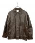 eL JEANASIS（エル ジーナシス）の古着「フェイクレザーブルゾン」｜ブラウン
