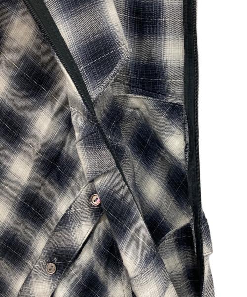 MAISON SPECIAL（メゾンスペシャル）MAISON SPECIAL (メゾンスペシャル) Button Slit Checkered Camisole Maxidresses ネイビー サイズ:36の古着・服飾アイテム