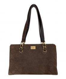 CHANEL（シャネル）の古着「スエードトートバッグ」｜ブラウン