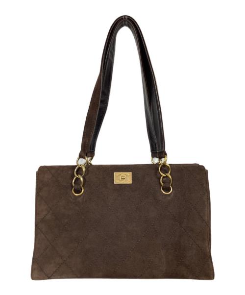 CHANEL（シャネル）CHANEL (シャネル) スエードトートバッグ ブラウンの古着・服飾アイテム