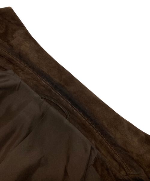 COMOLI（コモリ）COMOLI (コモリ) スエード2Bジャケット ブラウン サイズ:3の古着・服飾アイテム