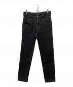 COMOLIコモリ）の古着「コットンツイルライダースパンツ」｜ブラック