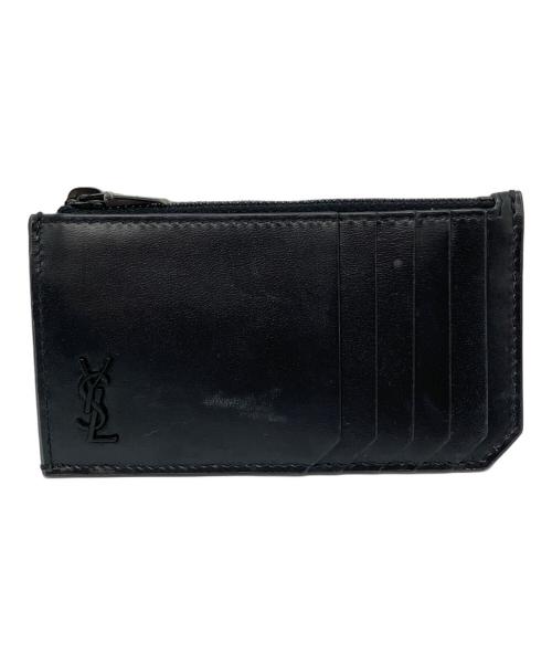 Saint Laurent Paris（サンローランパリ）Saint Laurent Paris (サンローランパリ) カサンドラロゴカードケース　フラグメントケース ブラックの古着・服飾アイテム