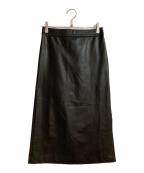 theory luxeセオリーリュクス）の古着「SOFT FAUX LEATHER ESME/ソフトフェイクレザー」｜ブラック