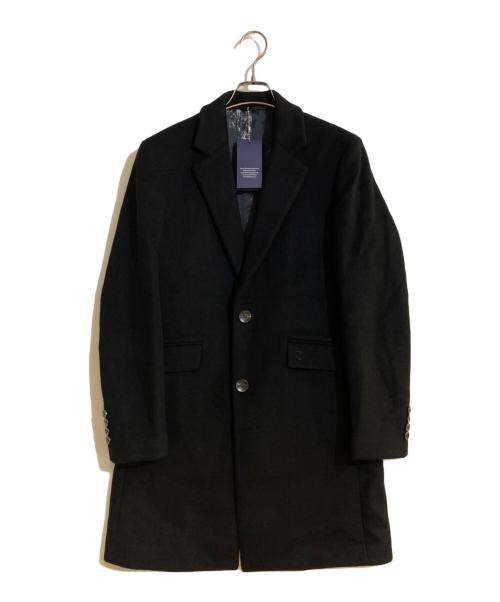 ROBERT CAVANI（ロベルトカバーニ）ROBERT CAVANI (ロベルトカバーニ) 総柄ライニングカシミヤコート ブラック サイズ:50の古着・服飾アイテム