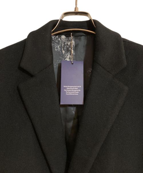 ROBERT CAVANI（ロベルトカバーニ）ROBERT CAVANI (ロベルトカバーニ) 総柄ライニングカシミヤコート ブラック サイズ:50の古着・服飾アイテム