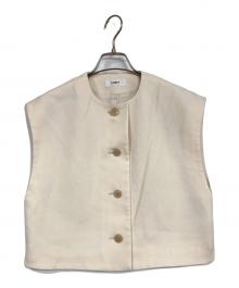 LOEFF（ロエフ）の古着「CVLY ツイル ショート ベスト」｜アイボリー