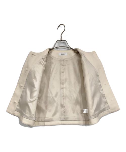 LOEFF（ロエフ）LOEFF (ロエフ) CVLY ツイル ショート ベスト アイボリー サイズ:1の古着・服飾アイテム
