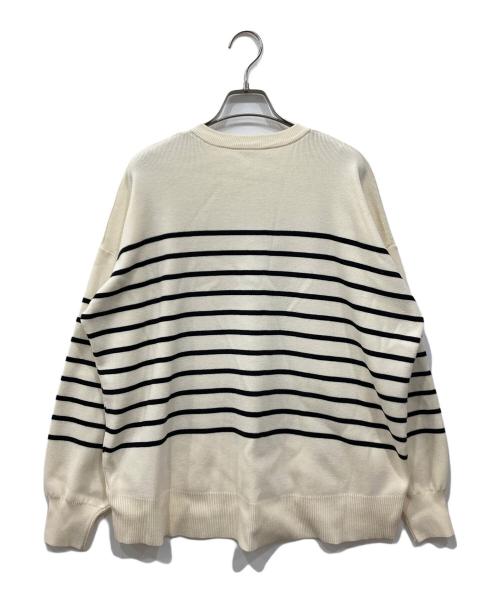 Emma Taylor（エマテイラー）Emma Taylor (エマテイラー) フロント2wayニットプルオーバー ホワイト サイズ:Freeの古着・服飾アイテム