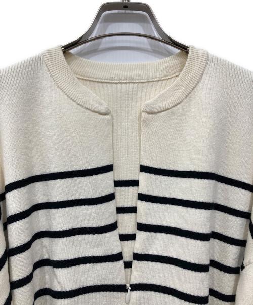 Emma Taylor（エマテイラー）Emma Taylor (エマテイラー) フロント2wayニットプルオーバー ホワイト サイズ:Freeの古着・服飾アイテム