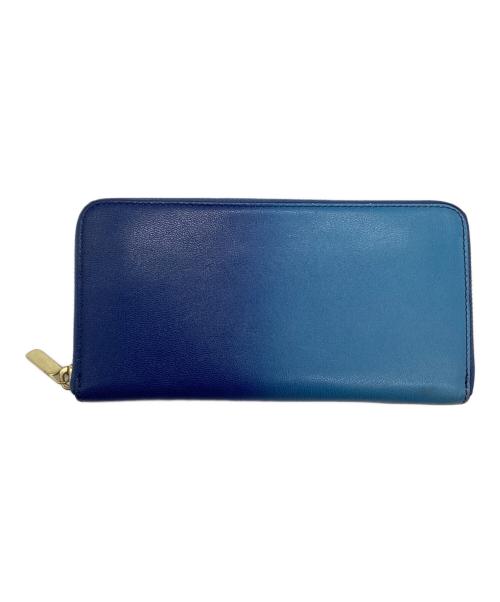 MOTHERHOUSE（マザーハウス）MOTHERHOUSE (マザーハウス) イロドリ ラウンド ロング ウォレット ブルーの古着・服飾アイテム