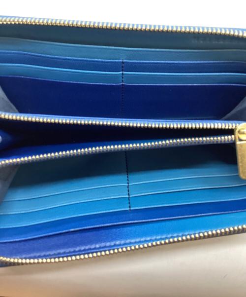 MOTHERHOUSE（マザーハウス）MOTHERHOUSE (マザーハウス) イロドリ ラウンド ロング ウォレット ブルーの古着・服飾アイテム