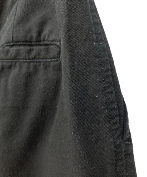 caqu（サキュウ）caqu (サキュウ) two tuck chino II ブラック サイズ:SIZE 2の古着・服飾アイテム