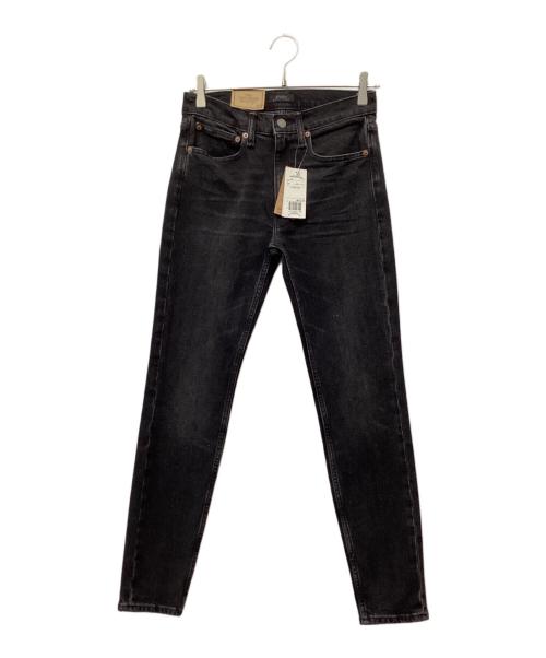POLO RALPH LAUREN（ポロ・ラルフローレン）POLO RALPH LAUREN (ポロ・ラルフローレン) ハイライズ テーパード フィット ジーンズ ブラック サイズ:26の古着・服飾アイテム