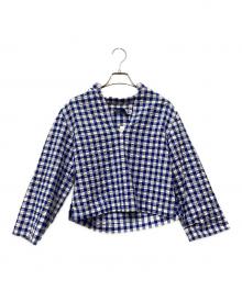 POLO RALPH LAUREN（ポロ・ラルフローレン）の古着「クロップドブラウス」｜ブルー