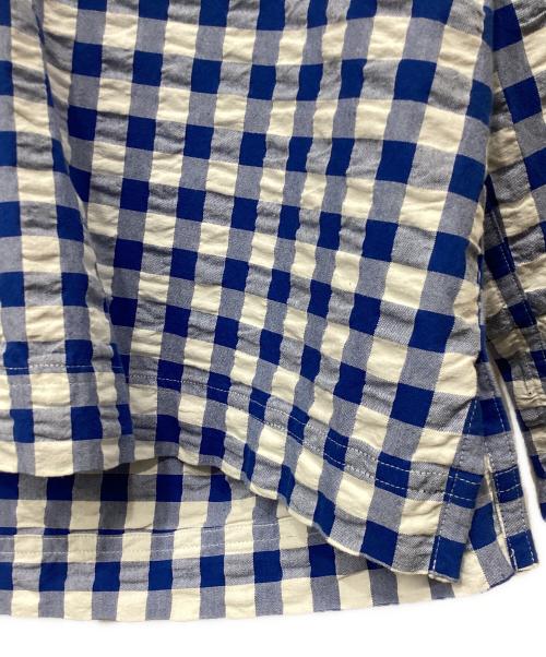 POLO RALPH LAUREN（ポロ・ラルフローレン）POLO RALPH LAUREN (ポロ・ラルフローレン) クロップドブラウス ブルー サイズ:XSの古着・服飾アイテム