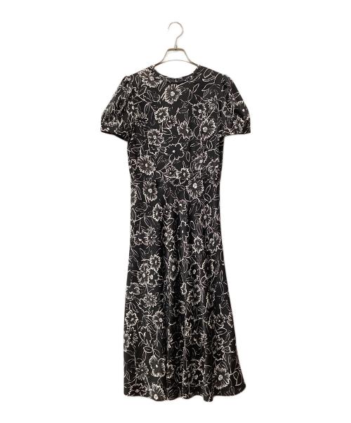 POLO RALPH LAUREN（ポロ・ラルフローレン）POLO RALPH LAUREN (ポロ・ラルフローレン) フローラル サテン Aライン ドレス ブラック サイズ:2 未使用品の古着・服飾アイテム