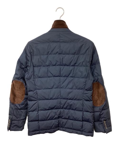 POLO RALPH LAUREN（ポロ・ラルフローレン）POLO RALPH LAUREN (ポロ・ラルフローレン) エルボーパッチダウンジャケット ネイビー サイズ:Sの古着・服飾アイテム