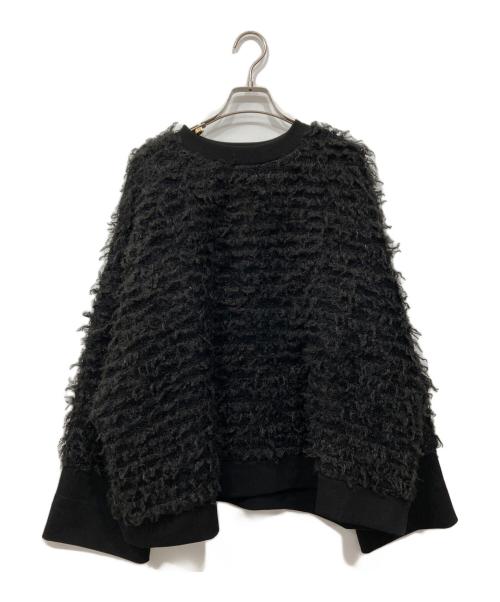 ALEGRE（アレグレ）ALEGRE (アレグレ) シャギープルオーバー ブラック サイズ:38の古着・服飾アイテム