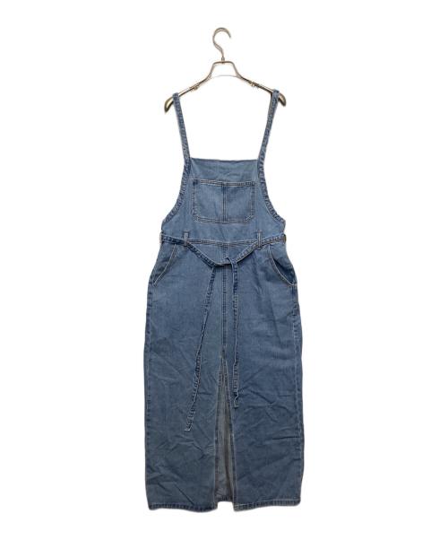 ACLENT（アクレント）ACLENT (アクレント) デニムサロペットスカート ブルー サイズ:Fの古着・服飾アイテム