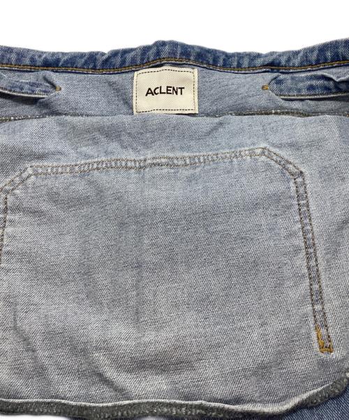 ACLENT（アクレント）ACLENT (アクレント) デニムサロペットスカート ブルー サイズ:Fの古着・服飾アイテム