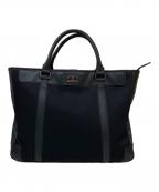 BLACK LABEL CRESTBRIDGEブラックレーベル クレストブリッジ）の古着「ビジネストートバッグ」｜ブラック