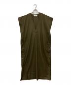 SACRAサクラ）の古着「HIGH COUNT MELTON OP」｜カーキ