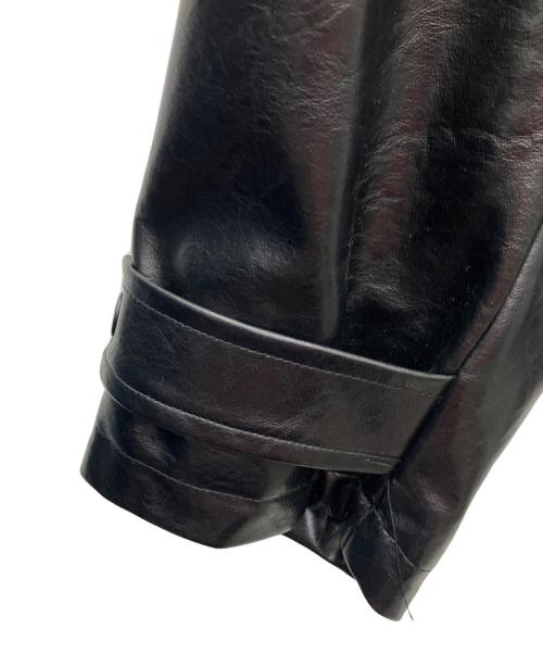 MARW UNITED ARROWS（マルゥ ユナイテッドアローズ）MARW UNITED ARROWS (マルゥ ユナイテッドアローズ) フェイクレザーブルゾン ブラック サイズ:SIZE36の古着・服飾アイテム