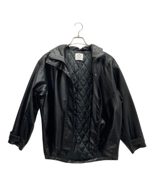 MARW UNITED ARROWS（マルゥ ユナイテッドアローズ）MARW UNITED ARROWS (マルゥ ユナイテッドアローズ) フェイクレザーブルゾン ブラック サイズ:SIZE36の古着・服飾アイテム